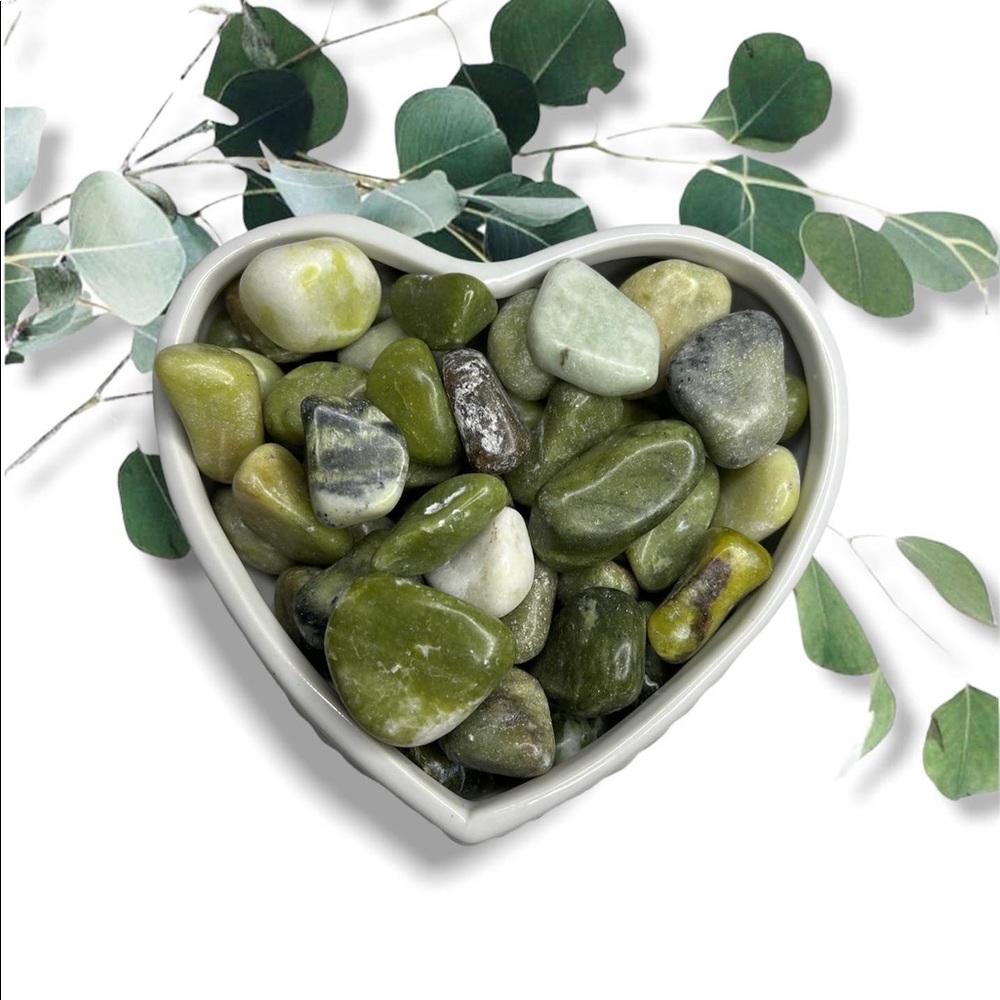 PEACE | Green Jade Crystal Tumble